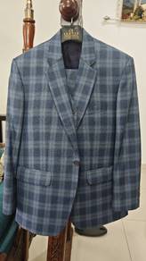 Premium Men's 3-Piece Plaid Suit (Blazer, Vest & T