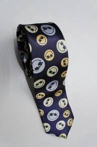 SLIM Smiley Happy Emotional Face Sunglass Neck Tie