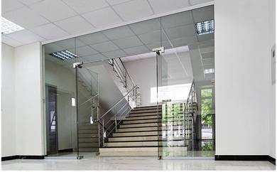 DINDING JENIS KACA 12mm l clear glass wall 12mm l