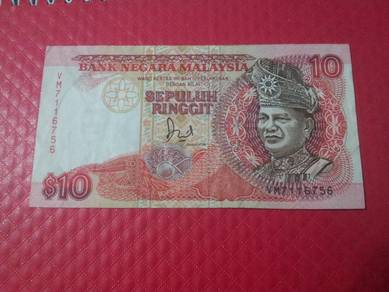 Malaysia RM10 Jaffar siri 6 VM 6756 1986-95