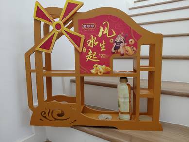 Wooden Display Shelf CNY Gift Shelf