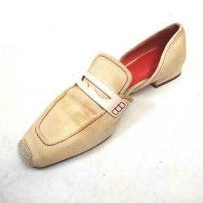 Charles and Keith Cream Loafers