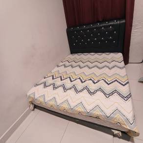 bed with mattress