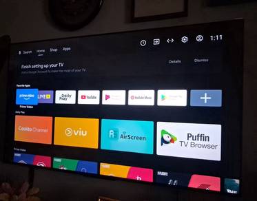 Android tv 60 inci Sharp 4K elok