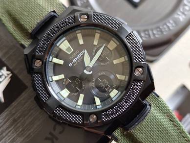 Casio G-Shock GST S130 G-STEEL Army Green SOLAR