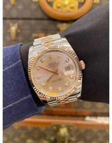 Rolex Datejust 36 REF116231 Half 18K 750 Rose Gold