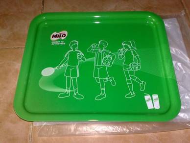 Dulang besi milo metal tray