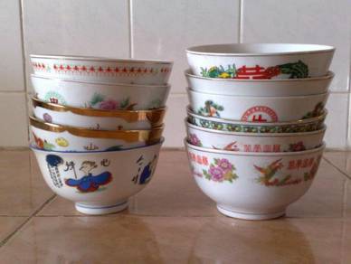 Mangkuk antique oriental rice bowl 11