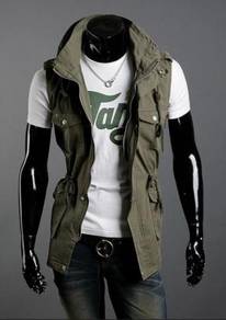 18550 Multi-Pocket Vest Army Green Rider Jacket