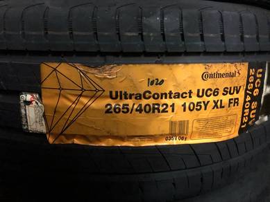 NEW TYRE 265-40-21 Continental UC6 SUV (1020y) 2pc
