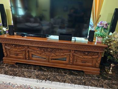 Almari Console TV Jati