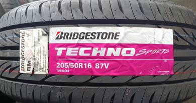 205 50 16 BRIDGESTONE TECHNO SPORT Tayar Tyre New