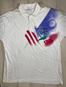 Adidas Vintage White Collar Tee #CJ Used