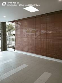 Outdoor wooden blind