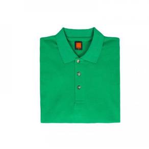 T-shirt Plain Polo Oren Sport Short Sleeve Green