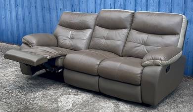 Leather Recliner Sofa Seated 7 ft / Sofa Kulit