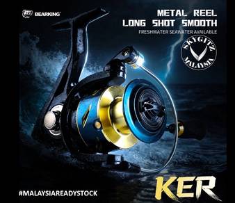 Bearking KER Size 1000-6000 Max Drag 10KG reel