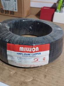 2.5mm2 wayar copper million