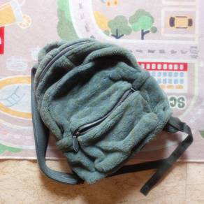 Coach Green Fur Backpack
