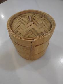 2 tiers bamboo dim sum steamer