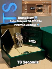 New Rolex Datejust 36mm 126234 Pink VIIX Diamond