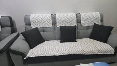 Super Comfy & Modern Grey Sofa Set (3+2+1)
