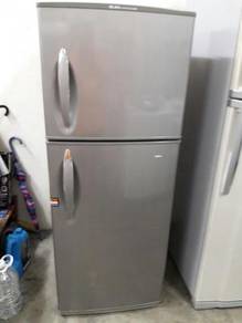 Refrigerator Freezer Peti Sejuk Fridge Silver Elba