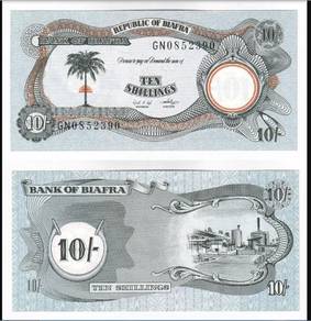Biafra 10 SHILLINGS 1968-1969 - Pick P4