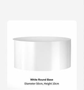 White Round Display Base – Like New