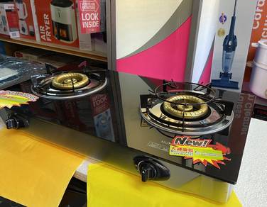 New 2 Burner Glass Gas COOKER BCG128-5A1ne1t