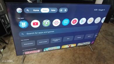 Haier Google tv 75inch good condition ada warranty