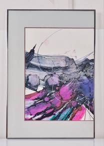 Framed Offset Lithograph Print – Abstract Left Pan