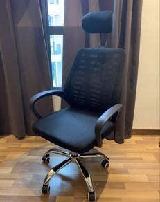 New Office Chair with headrest Kerusi pejabat ofis