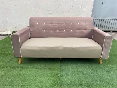 YE41A Kerusi L.1.7meter 3 Seater Sofa Fabric Brown