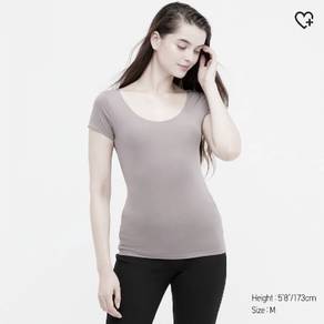 WOMEN AIRism Scoop Neck Short Sleeve T-Shirt