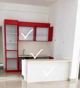 kitchen Cabinet Set with Countertop and sink