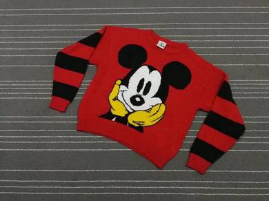 VINTAGE MICKEY SWEATSHIRT WOOL saiz xl
