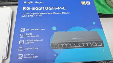 Reyee 10Port Gigabit Cloud Managed Router with PoE