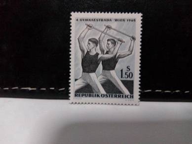 Austria Stamp, Gymnastics, Sports