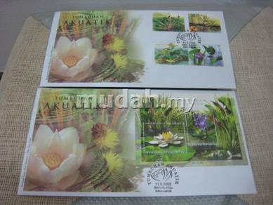 2 FDC Malaysia Tumbuhan Akuatik 2002