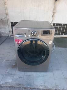 LG 2in1 front load hot washer with dryer 14/8-k