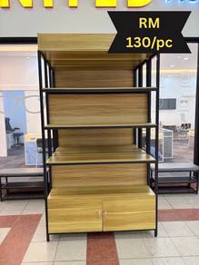 Wooden & Metal Display Shelves