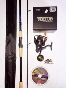 Ryobi virtus 5000 reel combo shakespeare rod