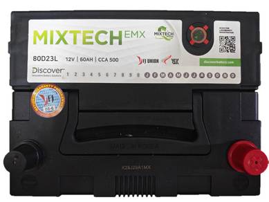 Discover Mixtech EMX SMF 80D23L car battery