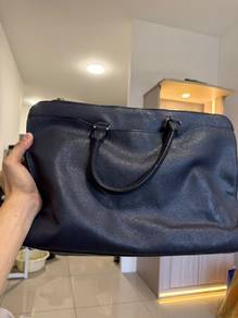 COACH Large Navy Blue Handbag / Satchel 👜