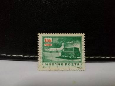 1973 Hungary Stamp Mail Van Aircrafts Airport