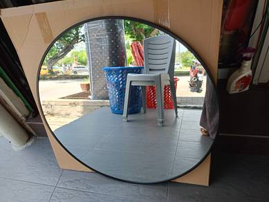 Cermin dinding bulat 100 x 100 cm
