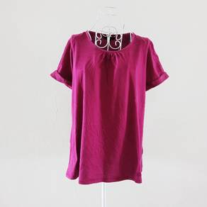 Burberry Flare Checked Sleeve Blouse