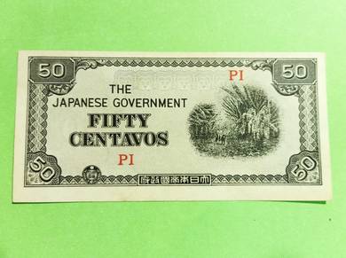 1942 Philippines Japanese Invasion, 50 Centavos