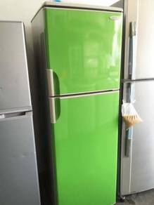 Fridge Green Toshiba Refrigerator Peti Ais Sejuk